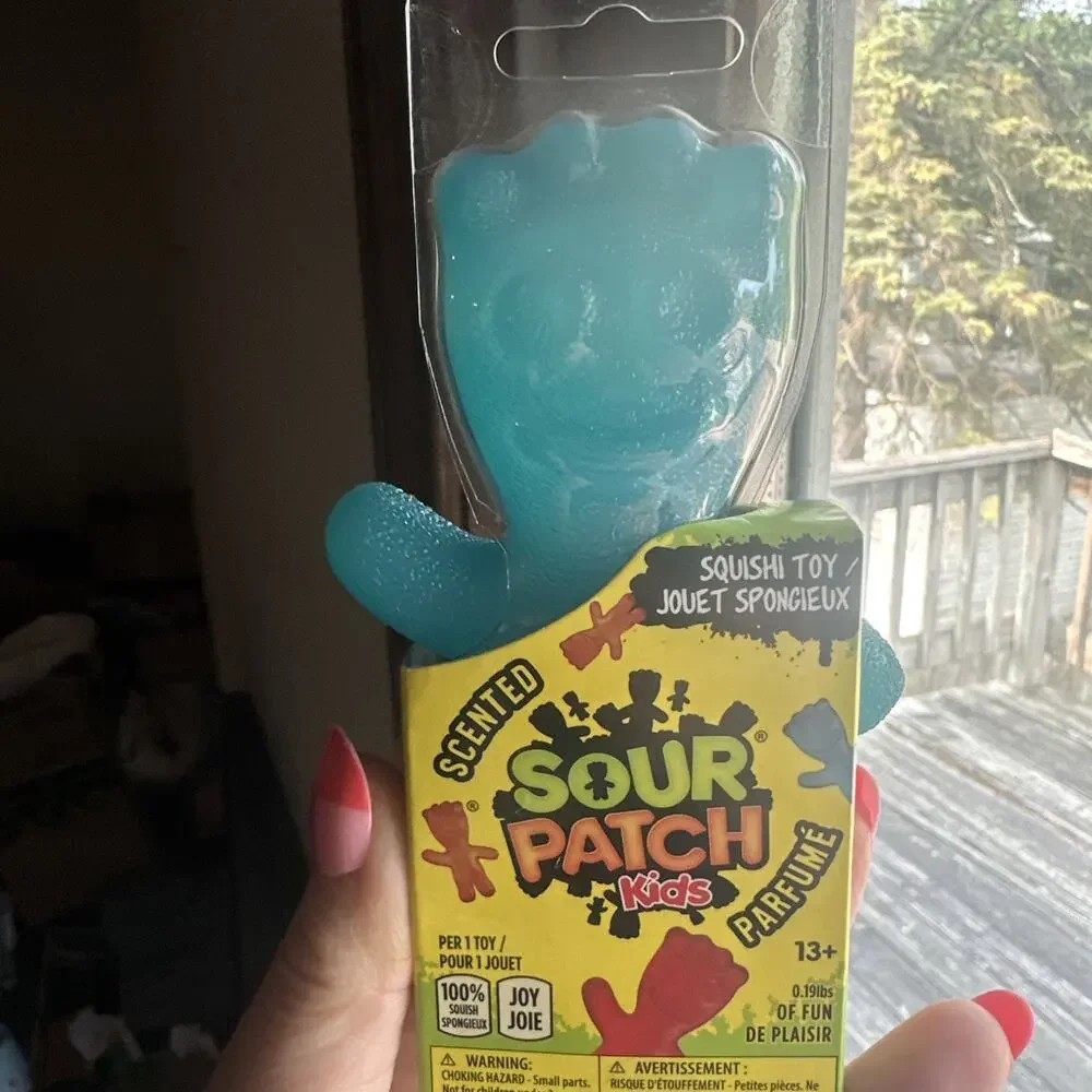 NEW SCENTED SOUR PATCH KIDS SQUISH TOY SQUISHY Blue Raspberry SCENT Smell 5”